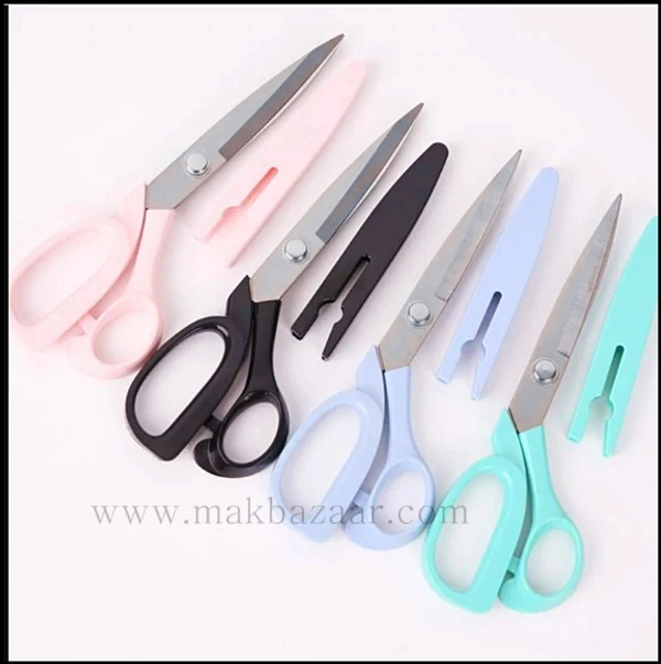 Stainless Steel Carbo Titanium Scissors (10.5 inch) (Multi Color) 